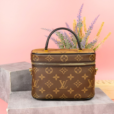 Lou*s Vuitt*n lv clutch box bag replica 11 brown 19x13x10cm - main image