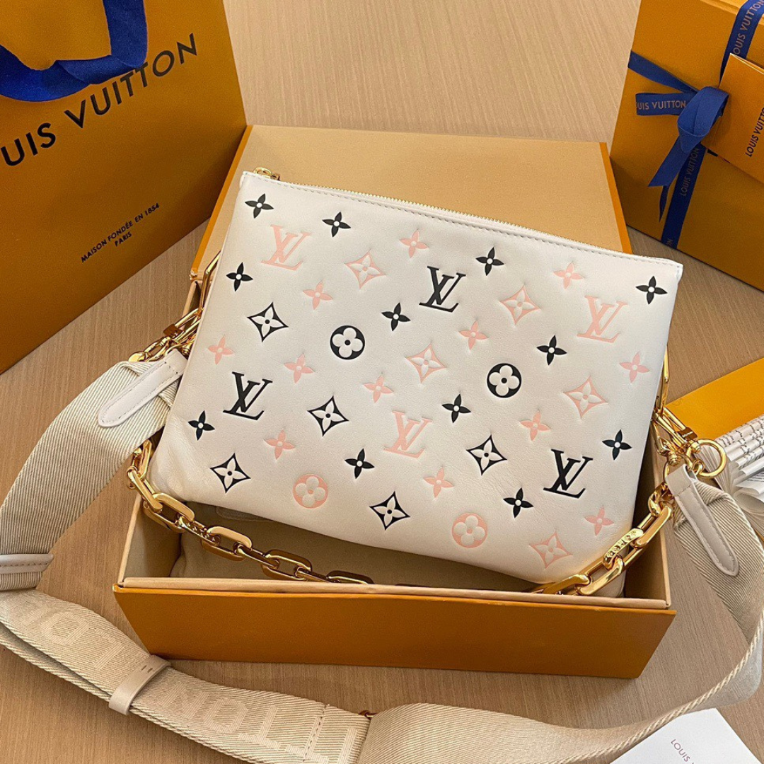 Lou*s Vuitt*n lv coussin monogram like auth handbags mix pink black pattern 26x20x12cm - main image