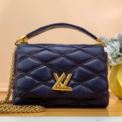 Lou*s Vuitt*n lv go-14 handbags dark blue 23cm - main image