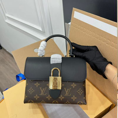 Lou*s Vuitt*n lv locky bb monogram mix black brown handbags 20×7.5x16cm - main image