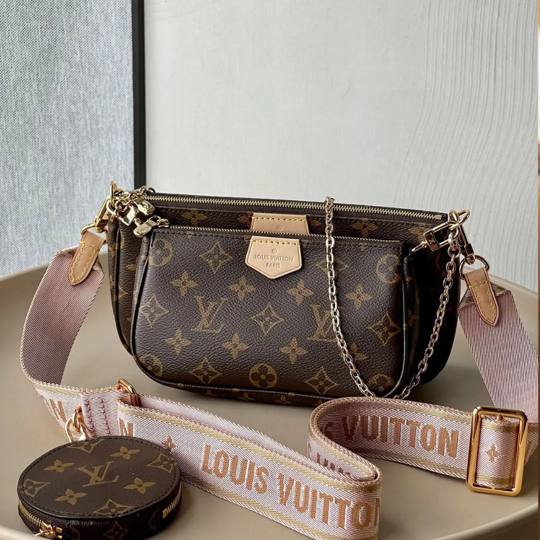 Lou*s Vuitt*n lv multi pochette handle monogram handbags 24x16x6cm - main image