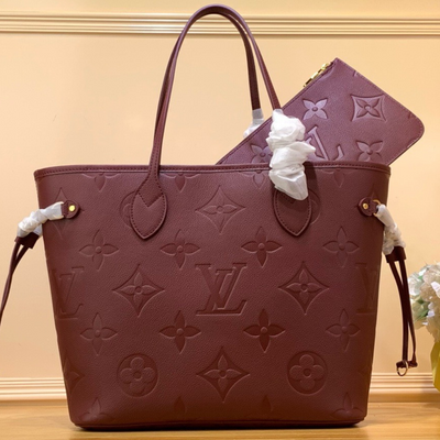 Lou*s Vuitt*n lv never full plum red handbags 32x29x17cm - main image