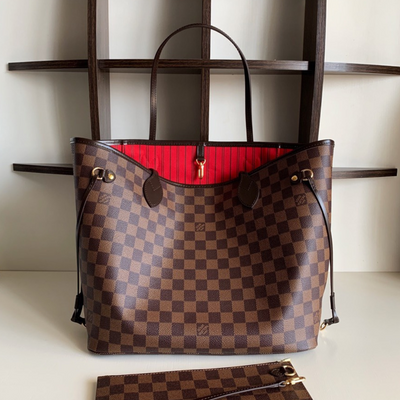 Lou*s Vuitt*n lv neverfull checkered pattern handbags 32x29x17cm - main image