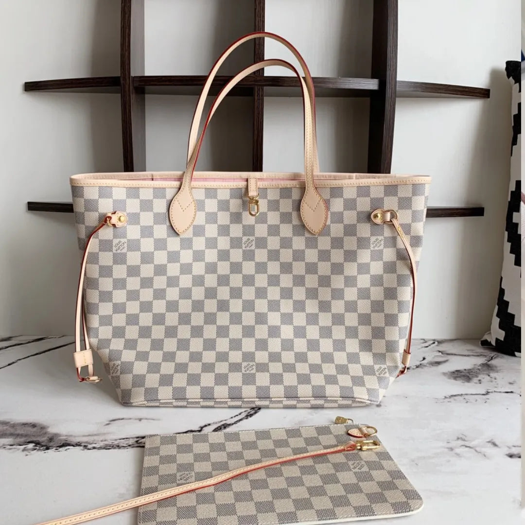Lou*s Vuitt*n lv neverfull handbags caro pattern 32x29x17cm - main image