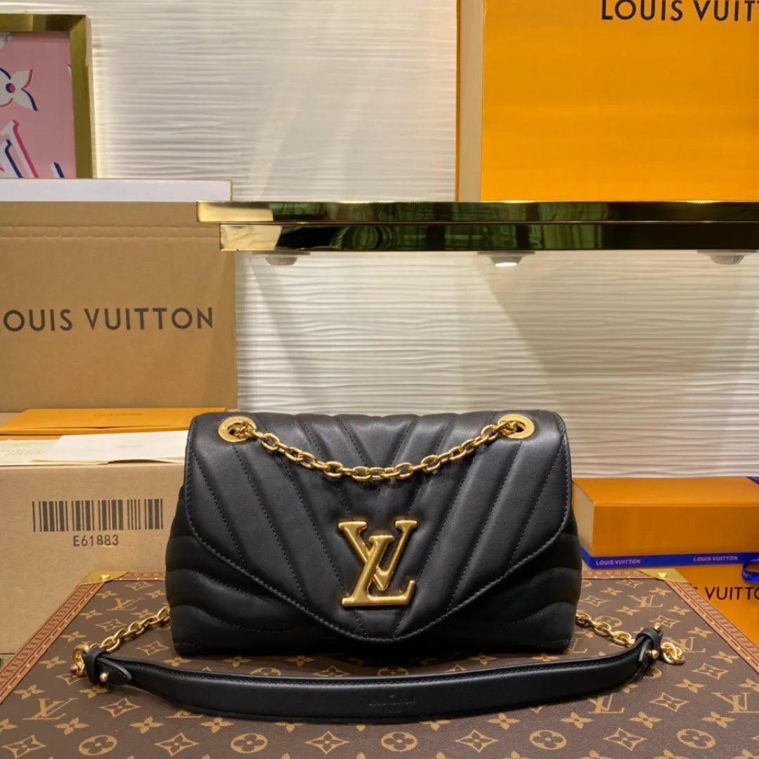 Lou*s Vuitt*n lv new wave black like auth handbags 24x14x9cm - main image