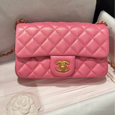 Chan*l classic bell bag like auth handbags bink lock gold smooth leather 20cm - main image