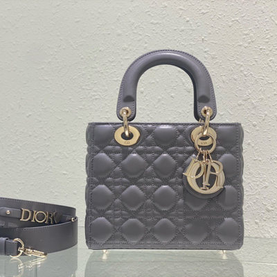 Di*r lady abc super quality gray handbag 20cm - main image