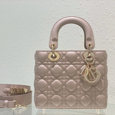 Di*r lady super light pink handbag 20cm - main image