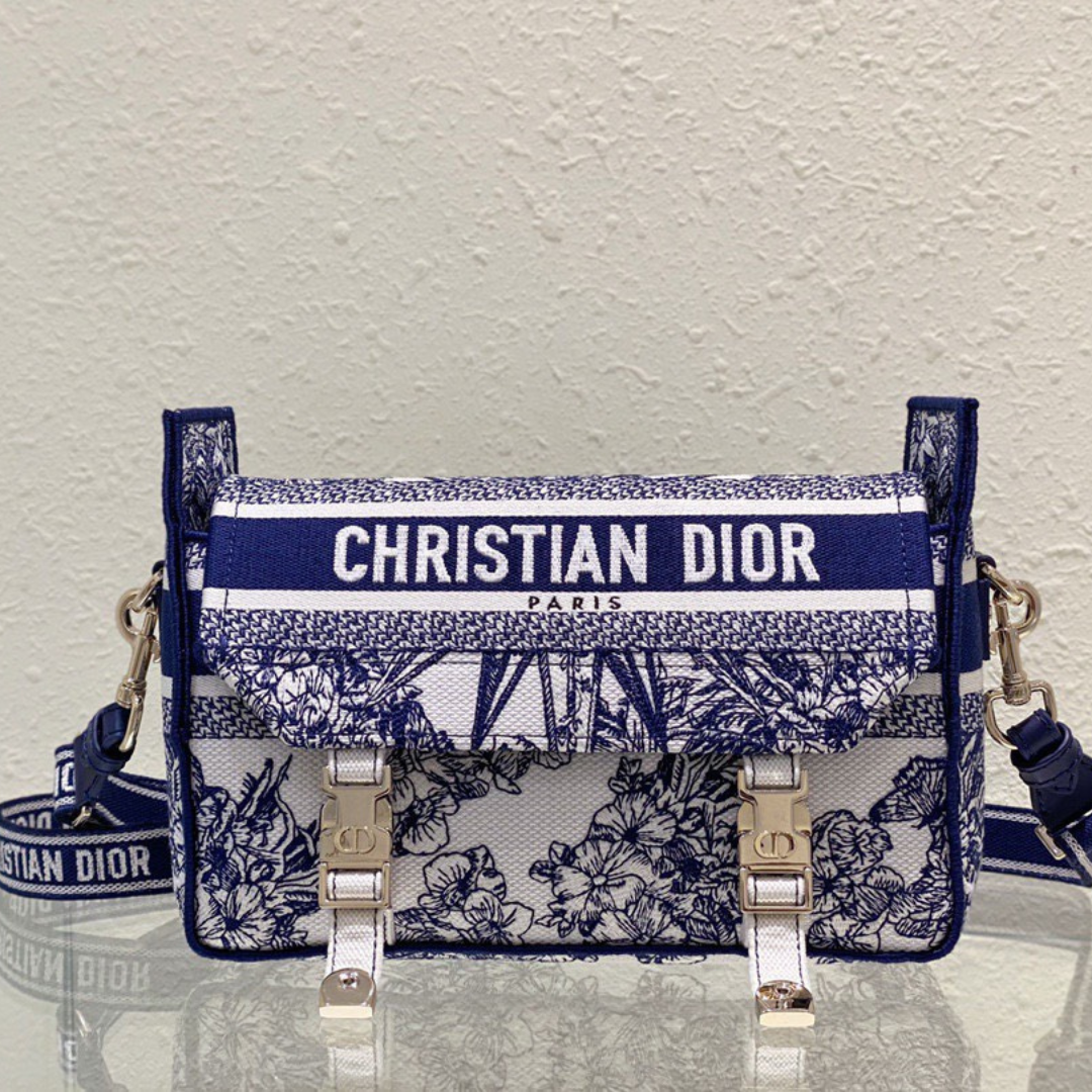 Di*r camp women’s super premium handbag canvas pattern 25x15x8cm - main image