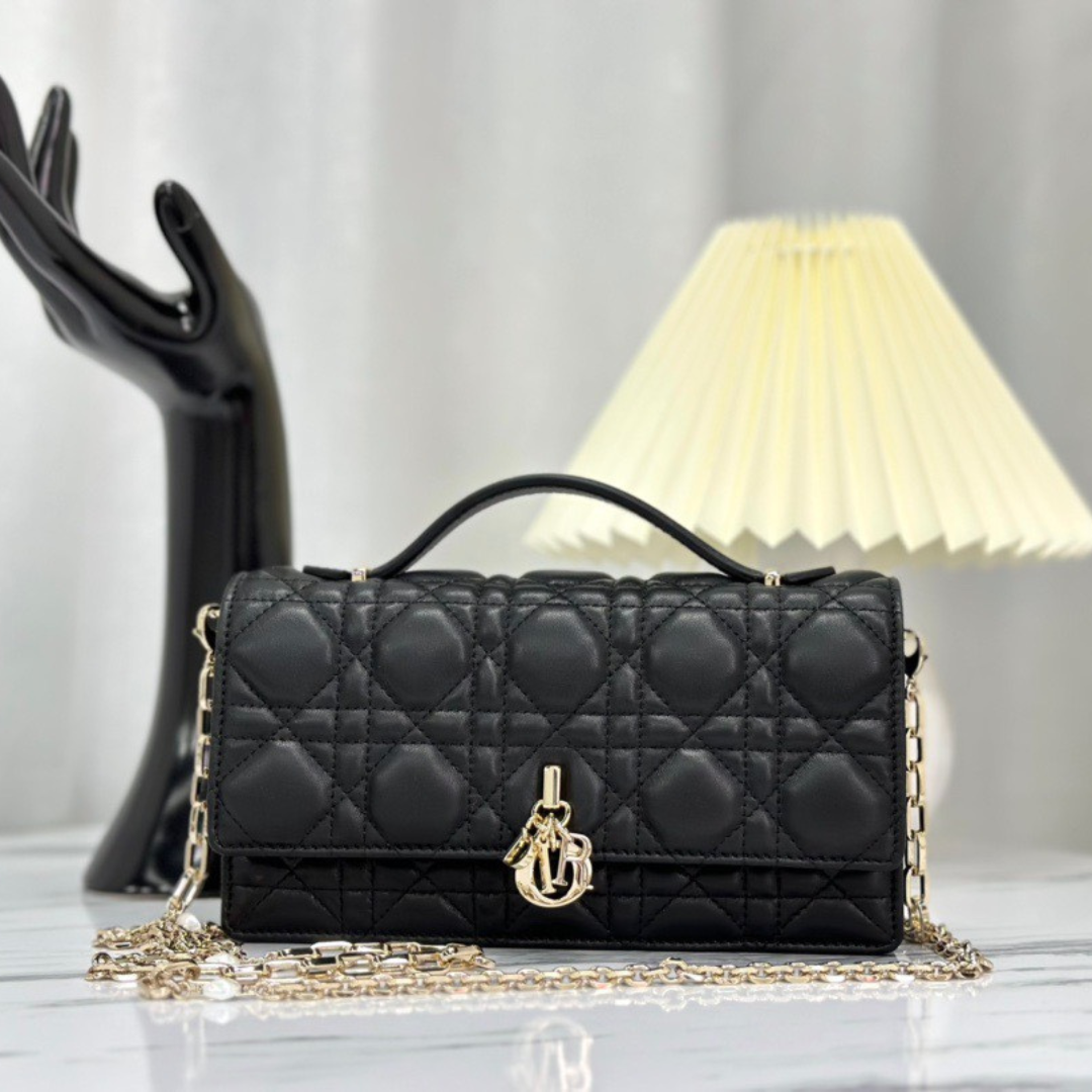 Di*r women’s super handbag black crossbody bag 21×11.5cm - main image