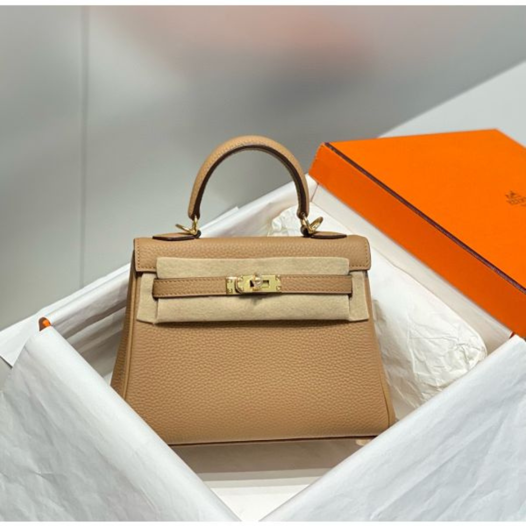Herm*s birkin biscuit handbags with lock silver 25cm - main image