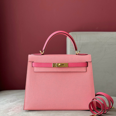 Herm*s kelly woman’s handbags full box lock gold 28cm - main image