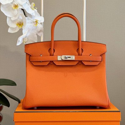 Herm*s woman’s birkin phw togo orange replica handbags 30cm - main image