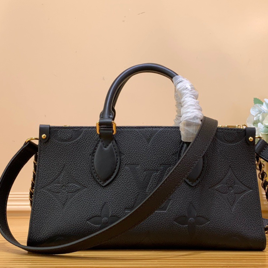 Lou*s Vuitt*n lv on the go mini replica black handbags 25x13x10cm - main image