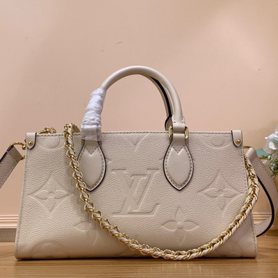 Lou*s Vuitt*n lv on the go mini replica 11 white milk handbags 25x13x10cm - main image