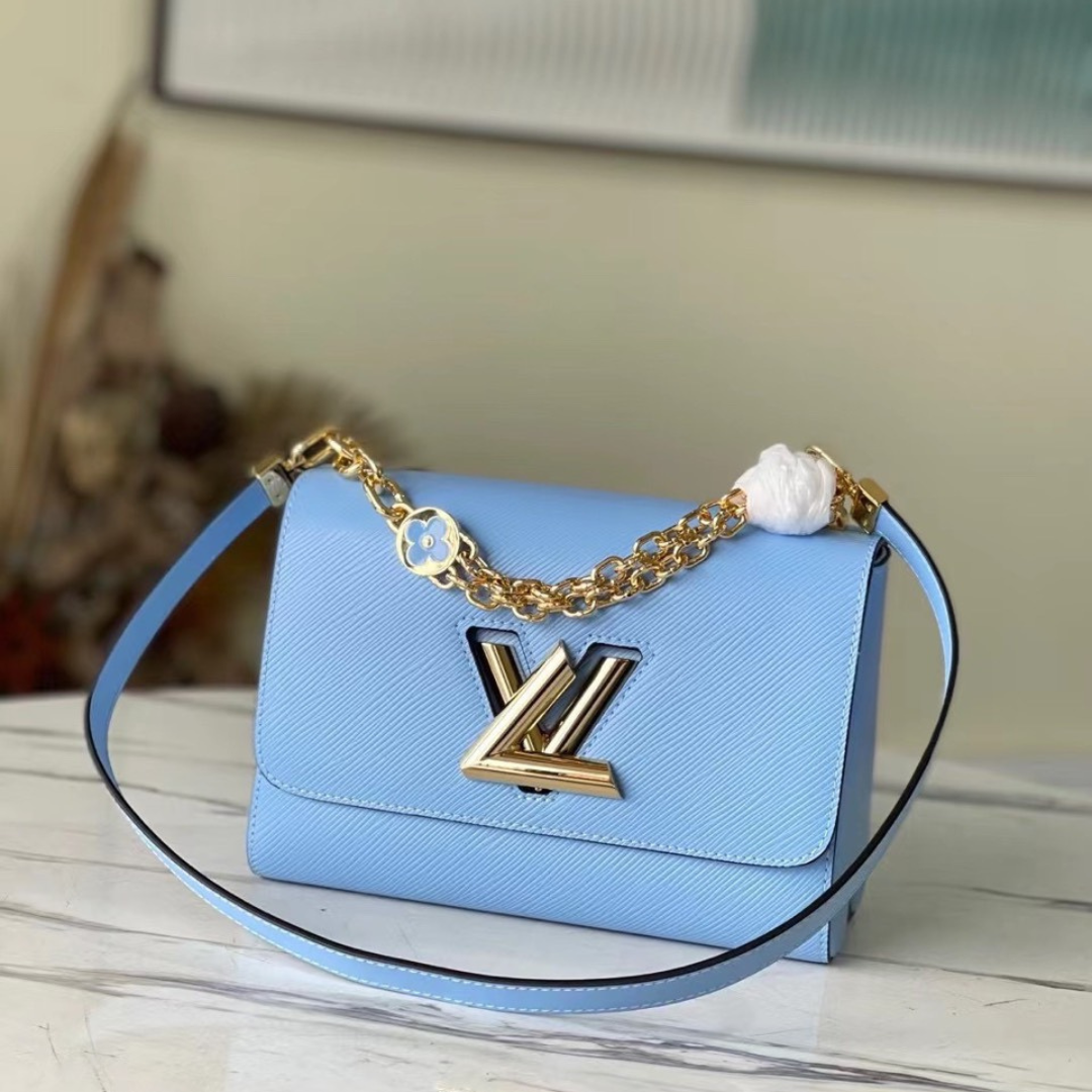 Lou*s Vuitt*n lv twist like auth woman’s blue handbags 24cm - main image