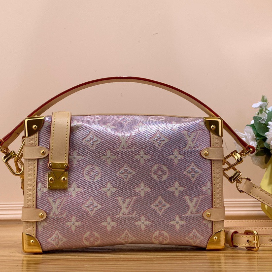 Lou*s Vuitt*n lv side trunk like auth monogram pattern handbags 21x14x6cm - main image