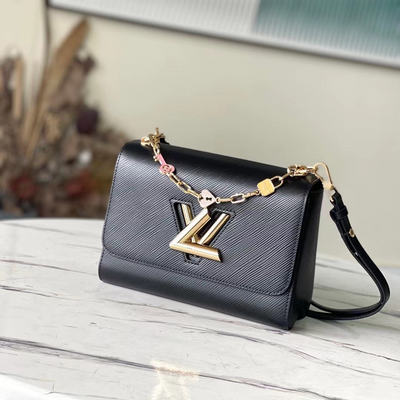 Lou*s Vuitt*n lv twist mini like auth lock gold handbags 23x17x9.5cm - main image