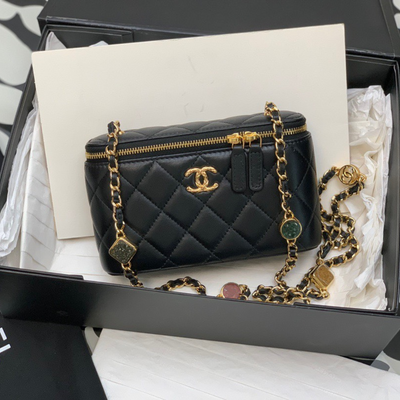 Chan*l mini bag handbags sheep skin handle mix 17cm - main image