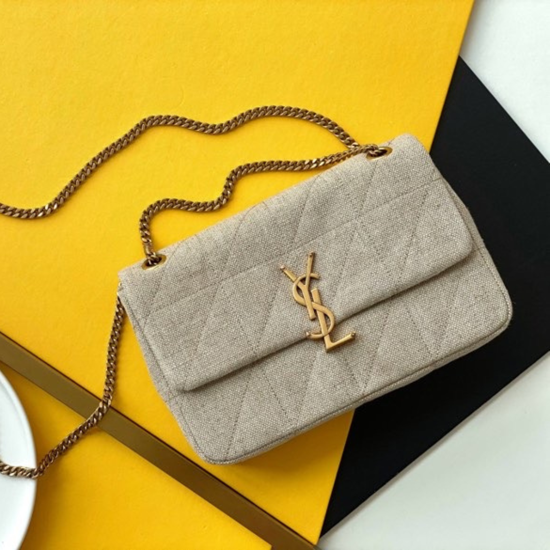 saint laurent medium jamie carré rive gauche bag ‘beige’ - main image