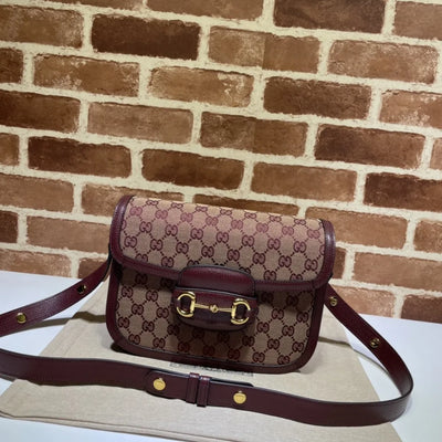 Guc*i small horsebit shoulder bag (all colour in stock) - main image