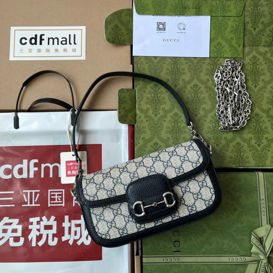 Guc*i 1955 horsebit shoulder bag - main image