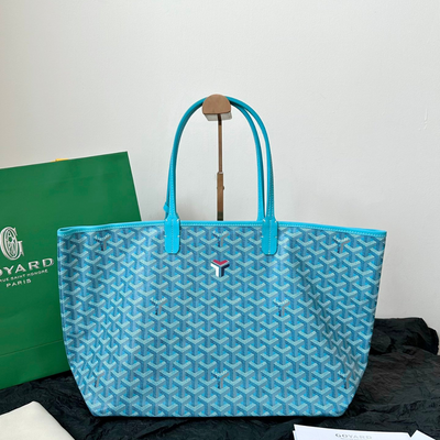 Goya*d blue coated canvas leather small saint Lou*s tote - main image