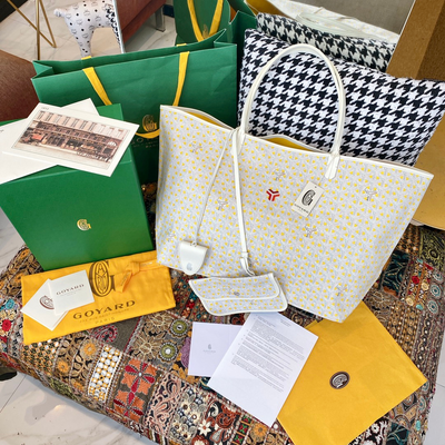 Goya*d limited edition saint Lou*s claire-voie gm bag /tote – yellow - main image