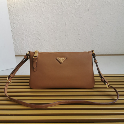 Pr*da leather shoulder bag - main image