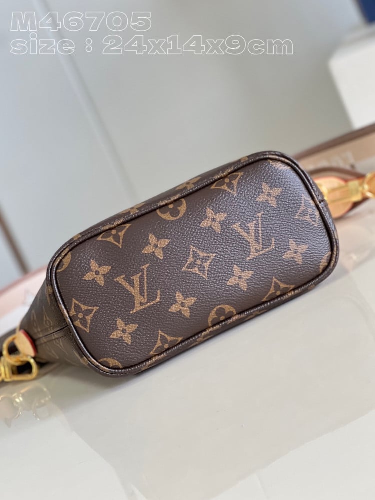 Lou*s Vuitt*n lv neverfull mini monogram handbags 24x14x9cm - image 4