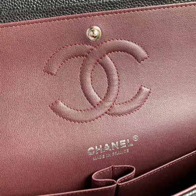 Chan*l classic handbag black with silver lock 25cm - image 6