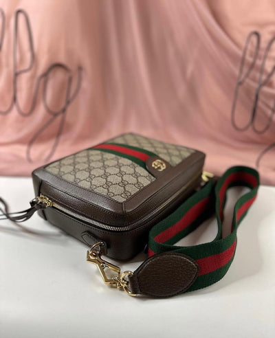 Guc*i brown small gg supreme ophidia bag - image 6