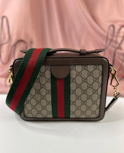 Guc*i brown small gg supreme ophidia bag - image 7