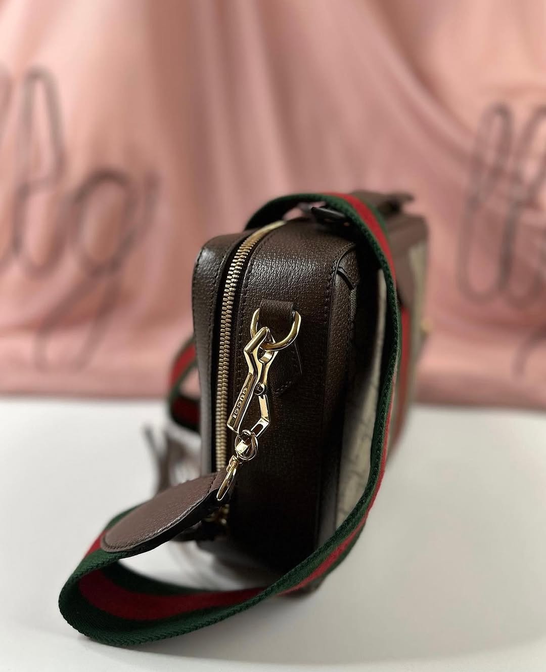 Guc*i brown small gg supreme ophidia bag - image 8