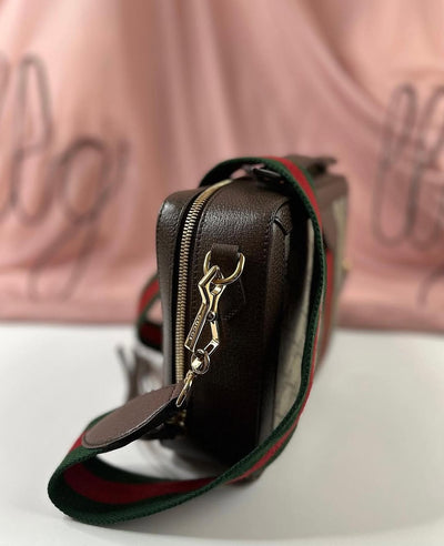 Guc*i brown small gg supreme ophidia bag - image 8