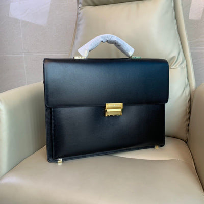mont blanc leather bag - image 4