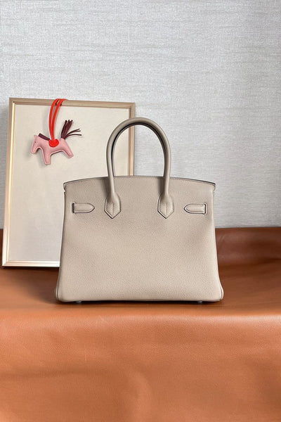 Herm*s birkin 30cm gris tourterelle palladium hardware - image 4