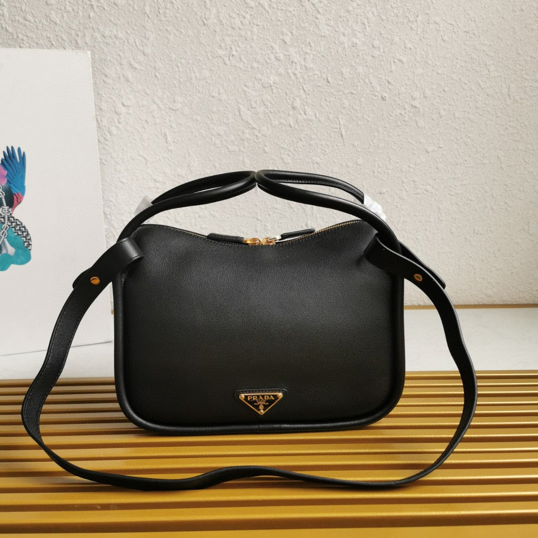 Pr*da leather darling top-handle bag - image 6