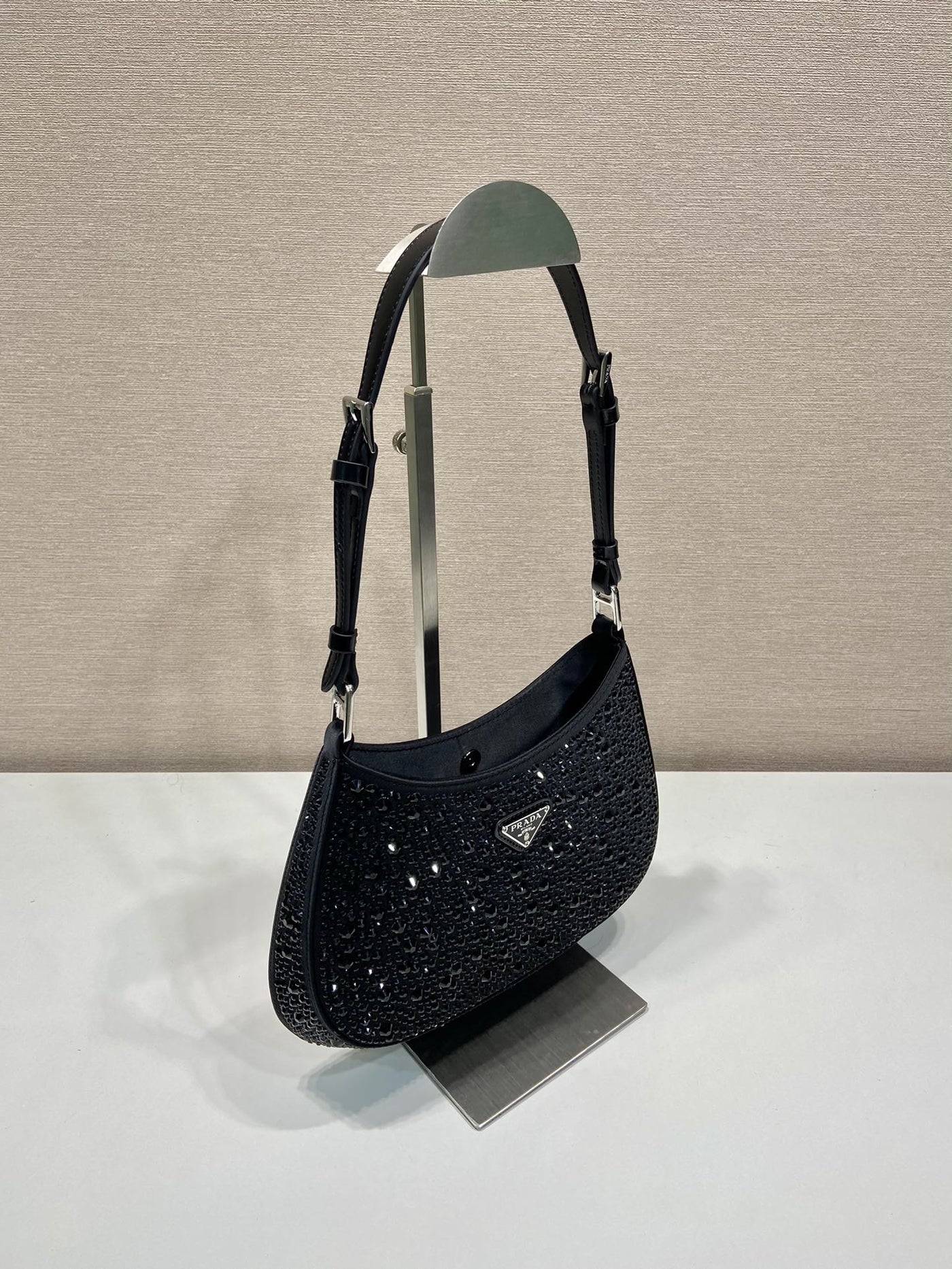 Pr*da cleo crystal-embellished shoulder bag - image 6