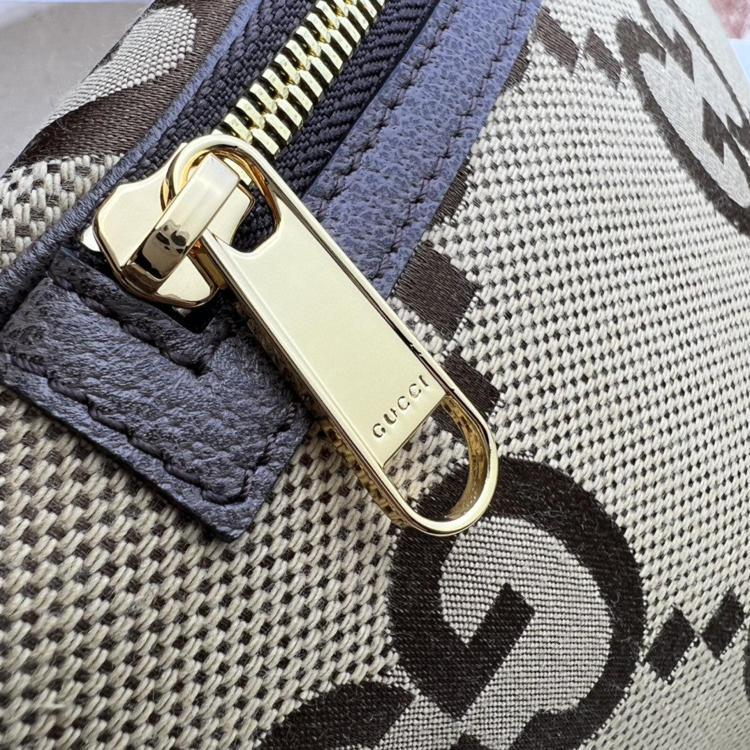 Guc*i belt bag jumbo gg canvas large brown - image 5