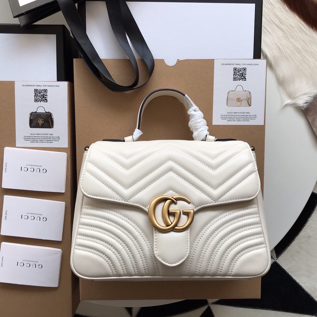 gg marmont small top handle bag - image 5