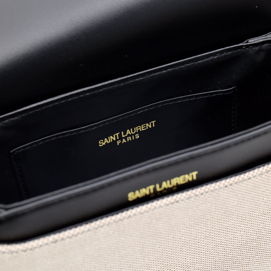 saint laurent solferino medium cotton and leather shoulder bag - image 4