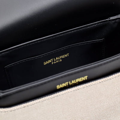 saint laurent solferino medium cotton and leather shoulder bag - image 4