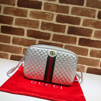 Guc*i black mini trapuntata crossbody bag leather - image 5