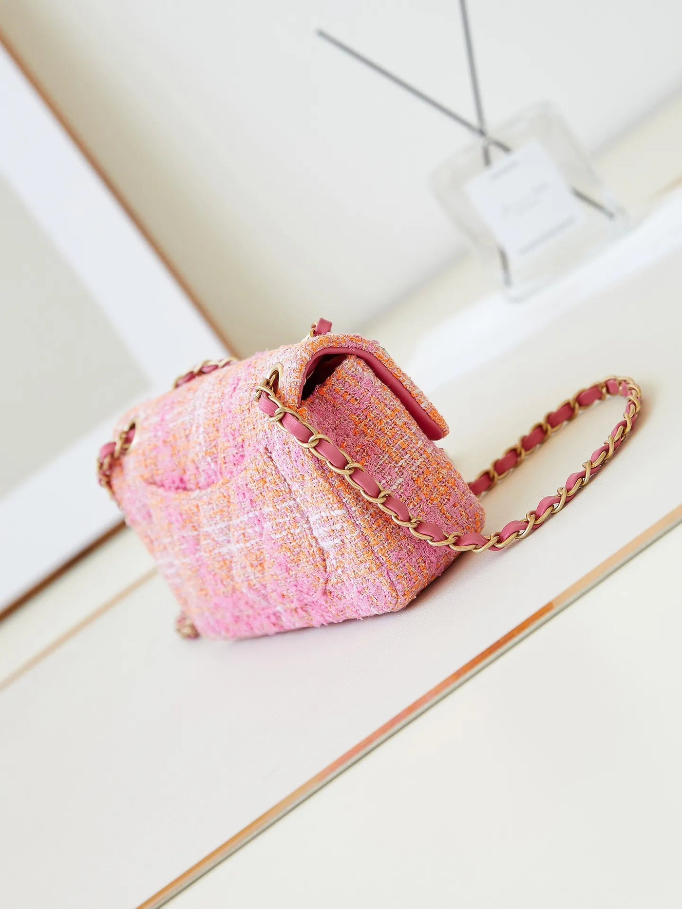 Chan*l woven crossbody bag - image 5
