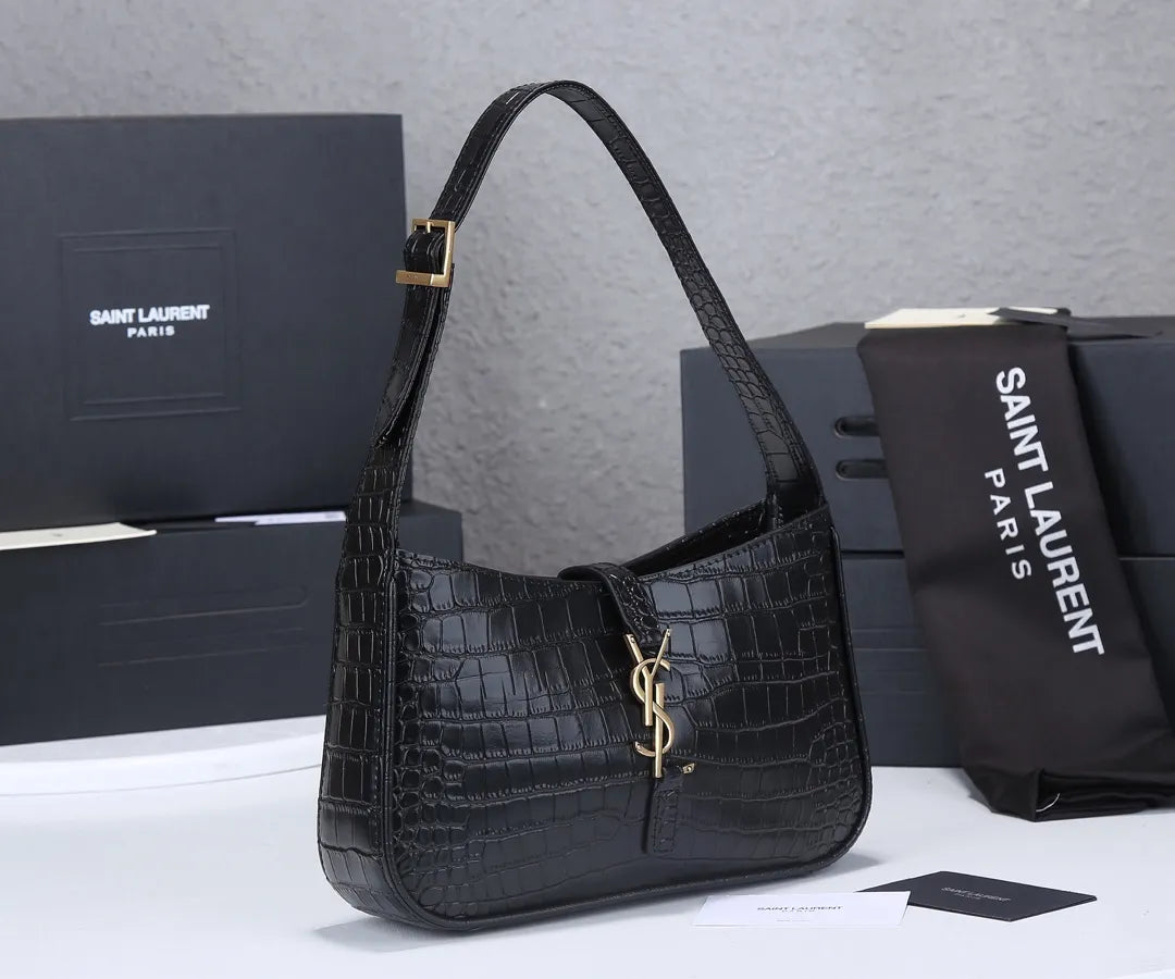 Y*L black crocodile shoulder bag - image 5