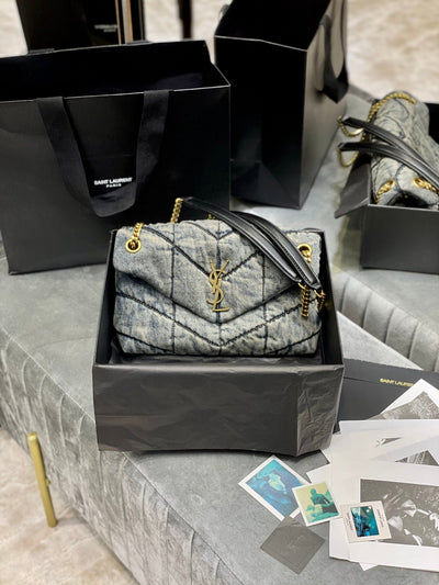 saint laurent solferino medium cotton and leather shoulder bag - image 8