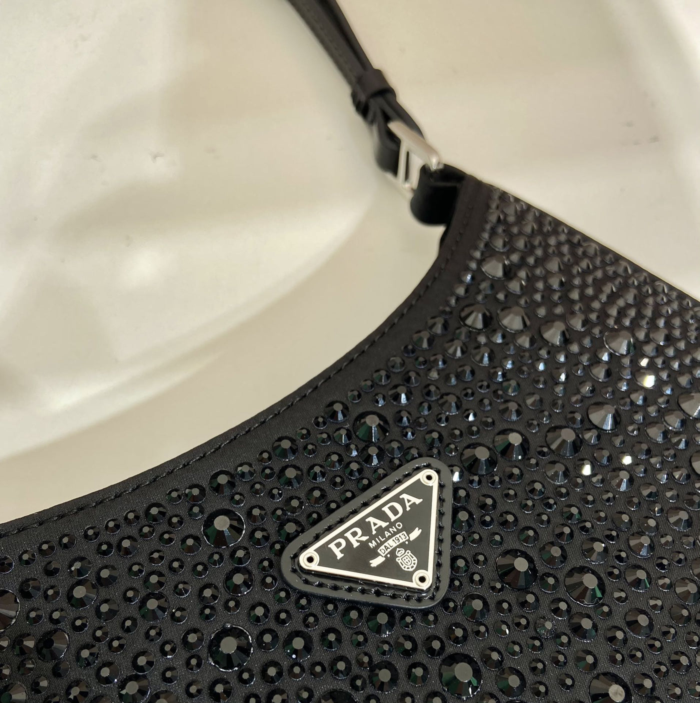 Pr*da cleo crystal-embellished shoulder bag - image 7