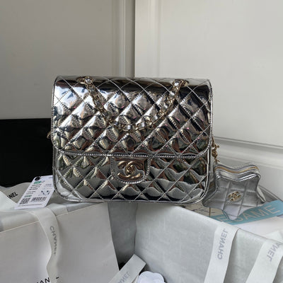 Chan*l 24c gold mirror star bag - image 6