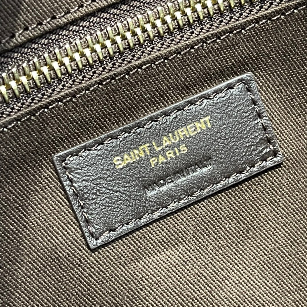 saint laurent  canvas smooth calfskin le monogramme camera bag chestnut - image 5